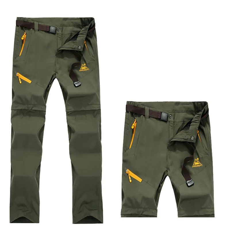 Женские быстросохнущие съемные походные брюки уличные водонепроницаемые для