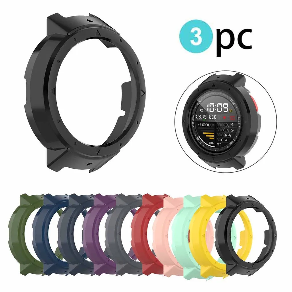 1/3 шт чехол для Xiaomi Huami Amazfit высокое качество корпус ПК Защитный Verge A1801 часы Новый