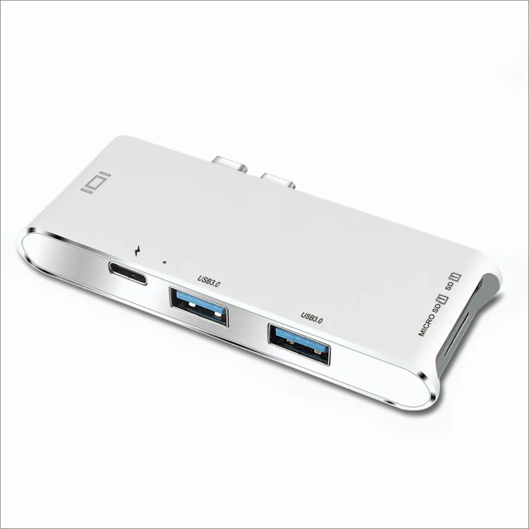 Концентратор USB Type C к HDMI 4k адаптер с SD/Micro SD кардридер 3 0 порт питания комбо для MacBook