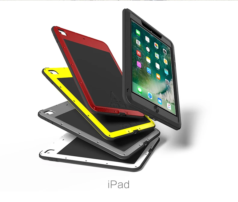 LOVE MEI Алюминиевый металлический чехол для нового iPad 9 7 2018/2017 мощный ударопрочный