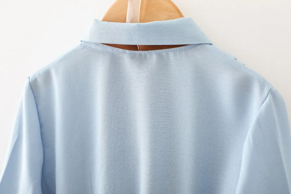 

YorkZaler Girls Clothing 2019 New Spring Cotton Chiffon Lapel Tie Long sleeve Pleated College Dresses for Kids Children Clothes