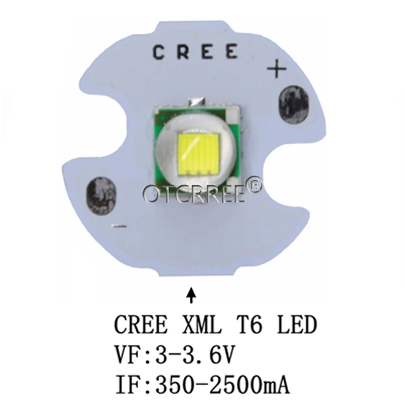 20 шт. CREE XML XM-L T6 LED U2 10 Вт белый теплый высокомощный светодиодный чип-эмиттер с