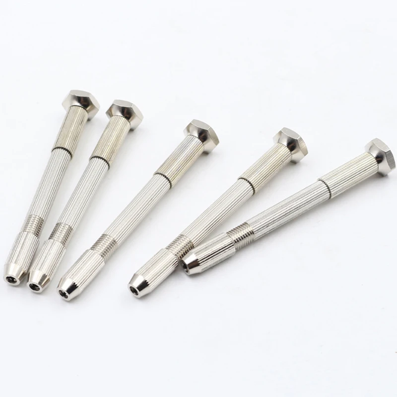 Миниатюрная алюминиевая ручка для ручной дрели с бесключевым патроном |