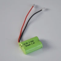 2pcs 2 4v rechargeable 23aaa battery pack 500mah 23 aaa ni mh nimh cell for rc toys cordless phone