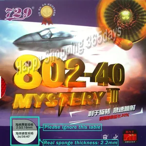 Накладка для настольного тенниса с короткими шипами и губкой, 729-40, Mystery III
