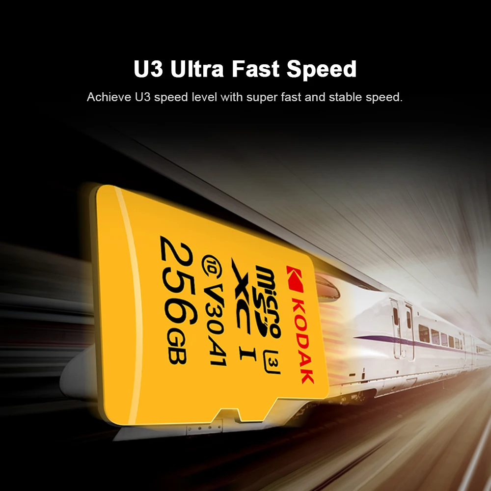 Kodak высокоскоростной Micro Sd 32 Гб 64 Гб 128 ГБ 256 ГБ TF/SD класс 10 U3 4K карта памяти Micro sd 512 ГБ Mecard Micro Sd карта
