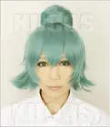 Токийский Гуль ето Сен Такацуки короткий зеленый омбре с булочками термостойкие волосы косплей костюм парики + бесплатная шапочка для парика