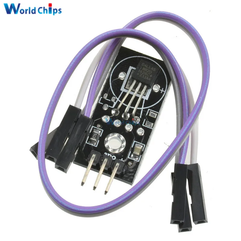 Цифровой модуль обнаружения температуры DS18B20 датчика плата для Arduino DC 5V Dupont
