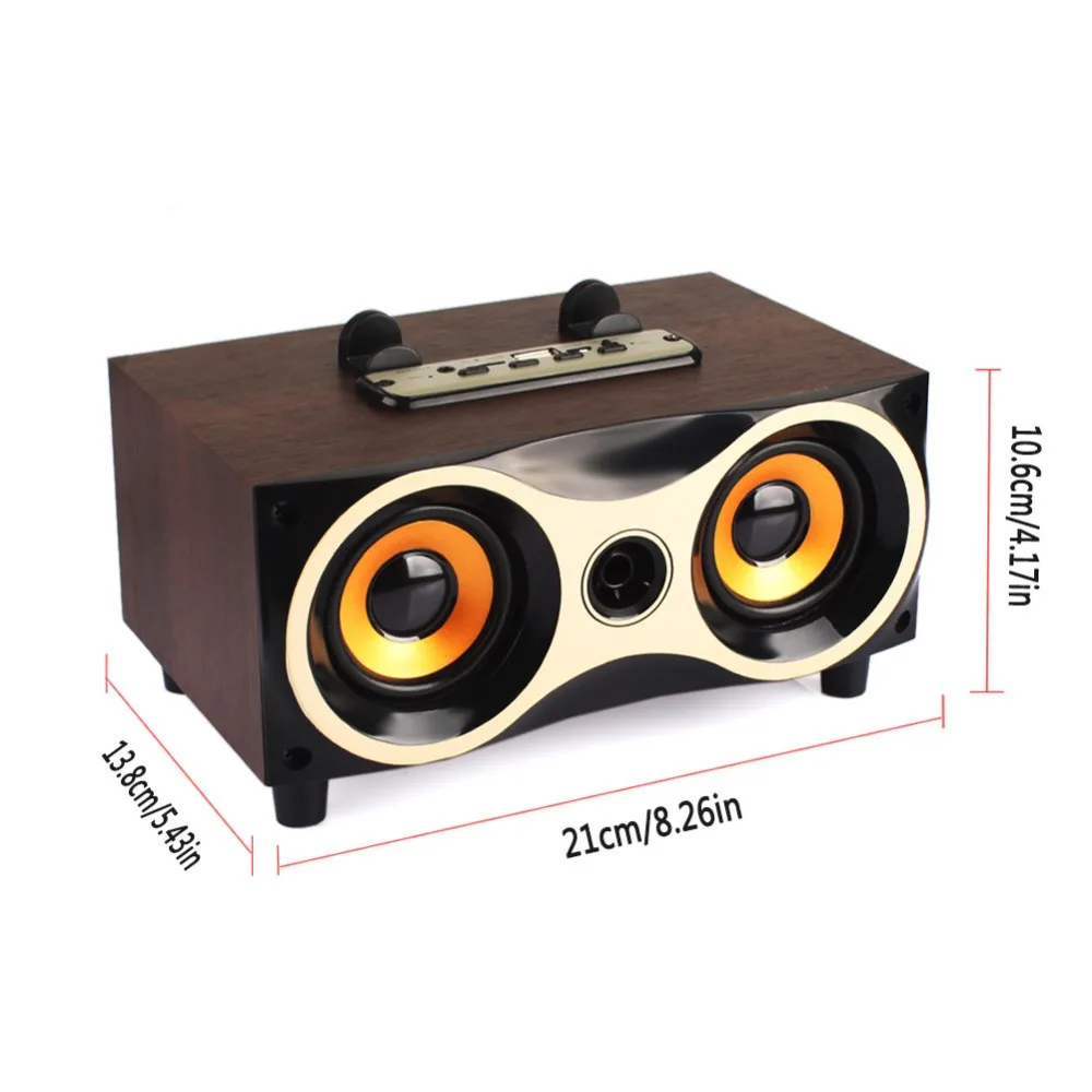 XM 6 Настольный беспроводной Bluetooth динамик сабвуфер стерео деревянный s поддержка