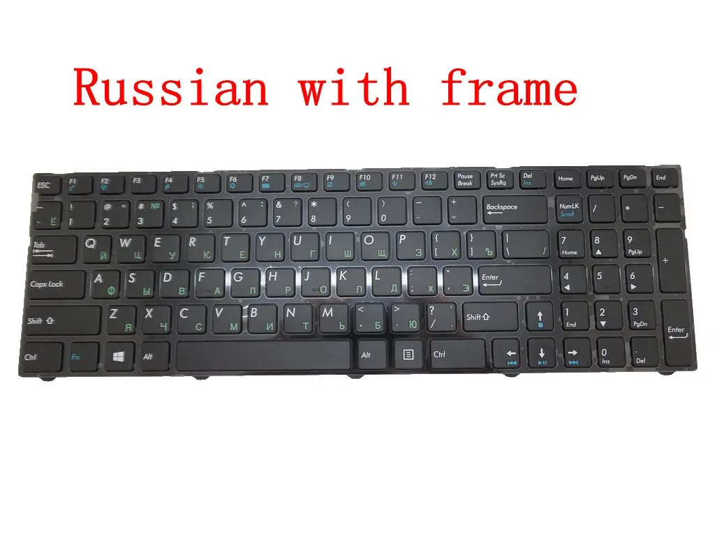 Клавиатура для Medion E7223 E7225 E7226 E7227 черная рамка Φ V150062AK6 UK LA RU TR SW|Клавиатуры| |