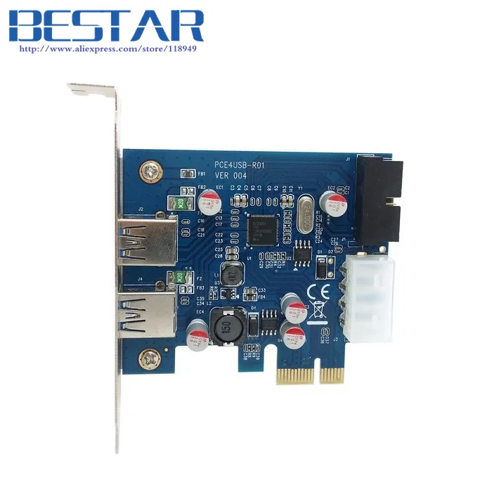USB 3 0 3.0 PCI E pcie карта и 2 порта 20 контактный Женский низкопрофильный кронштейн с