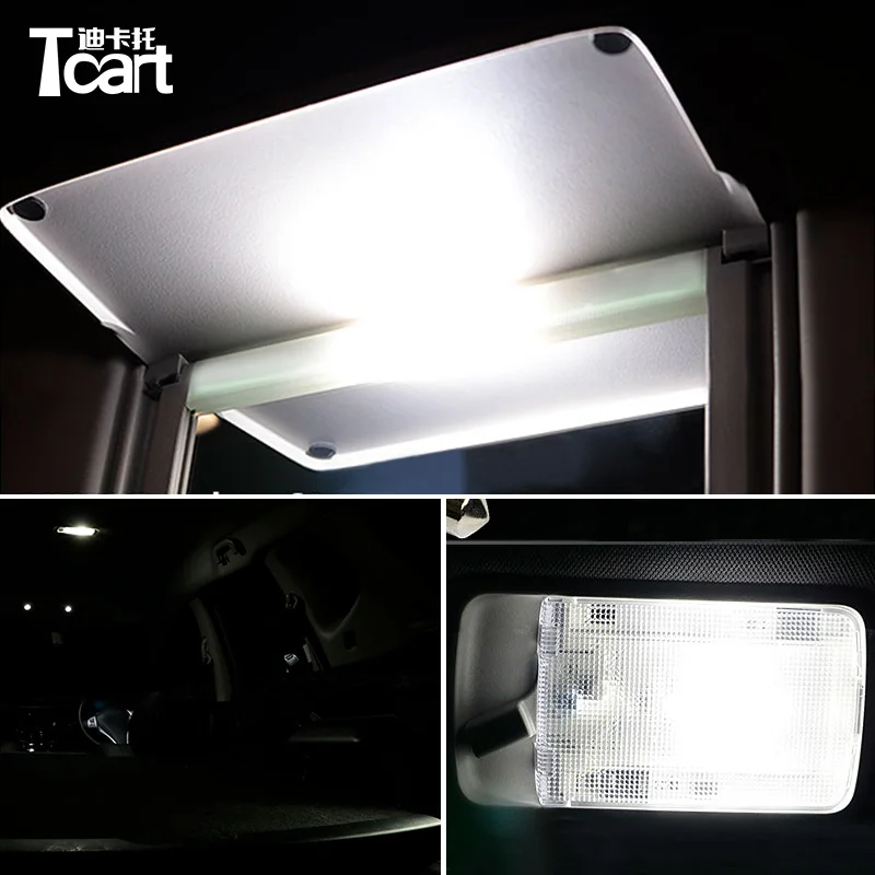 Светодиодсветодиодный лампы для салона автомобиля Tcart Canbus чтения зеркала