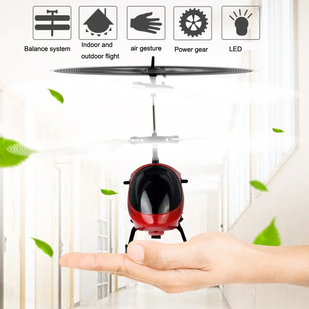 Летающий Мини RC инфракрасная индукция Вертолет Самолет мигающий свет игрушки
