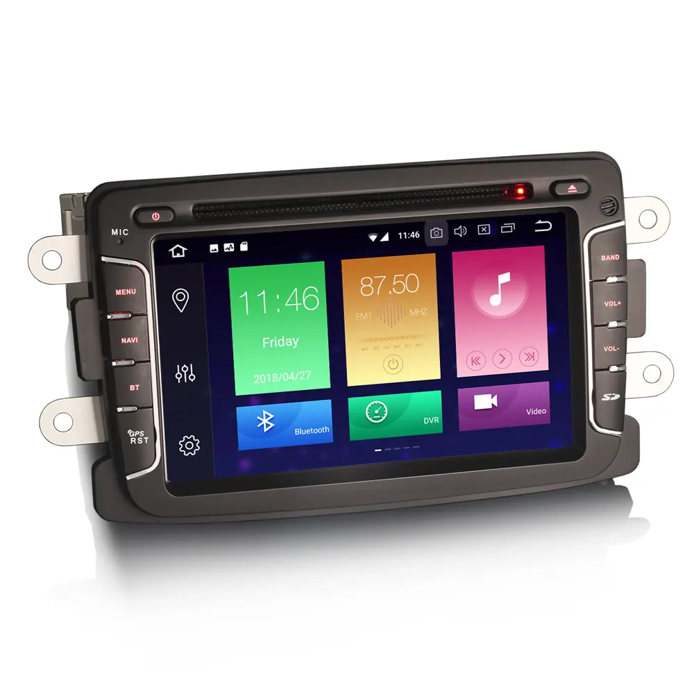 Erisin ES7429D 7 &quotAndroid 8 0 Octa core 4G ram автомобильный DVD gps видеорегистратор с радио DAB + для