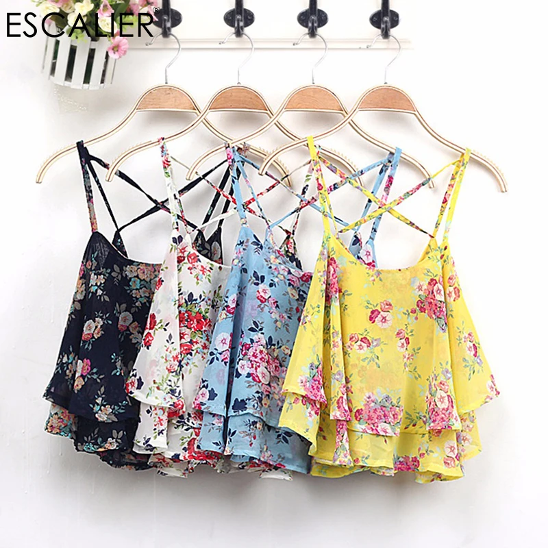 2 шт. лето богемный стиль женское белье с бретельками Топы женские милые