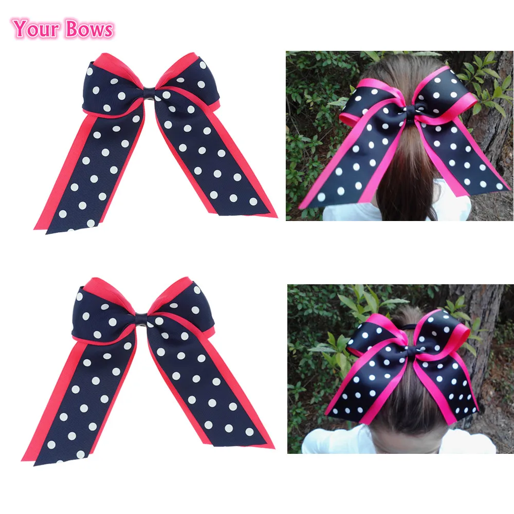 2 шт./лот 4 5 дюйма большие девушки Черлидинга банты для волос Grosgrain ленты заколки