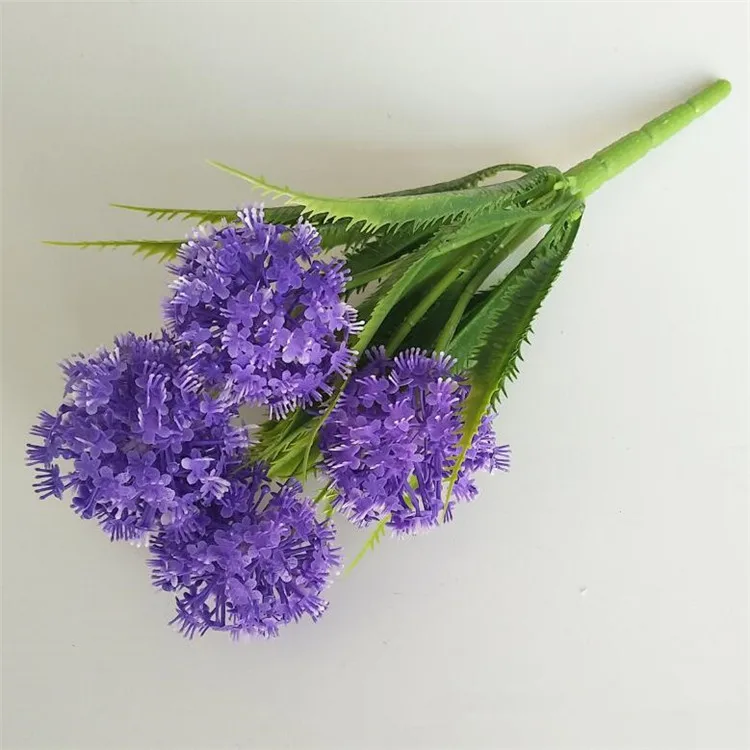 10 P поддельные Daffodil мяч(3 головки/связка) 11,4" Длина Моделирование Пластиковые нарциссы для дома Свадебные Декоративные искусственные цветы