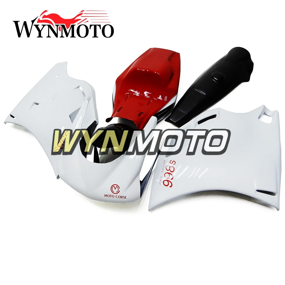 

Fiberglass Fairings For Ducati 996 998 916 748 Biposto Year 96 - 01 1996 2000 2001 2002 ABS Motorcycle Racing Covers Red White