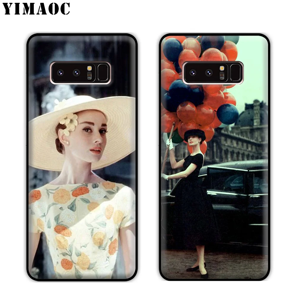 Мягкий силиконовый чехол YIMAOC Одри Хепберн для samsung Galaxy S10 S10e S9 S8 Plus S7 S6 Edge J6 |