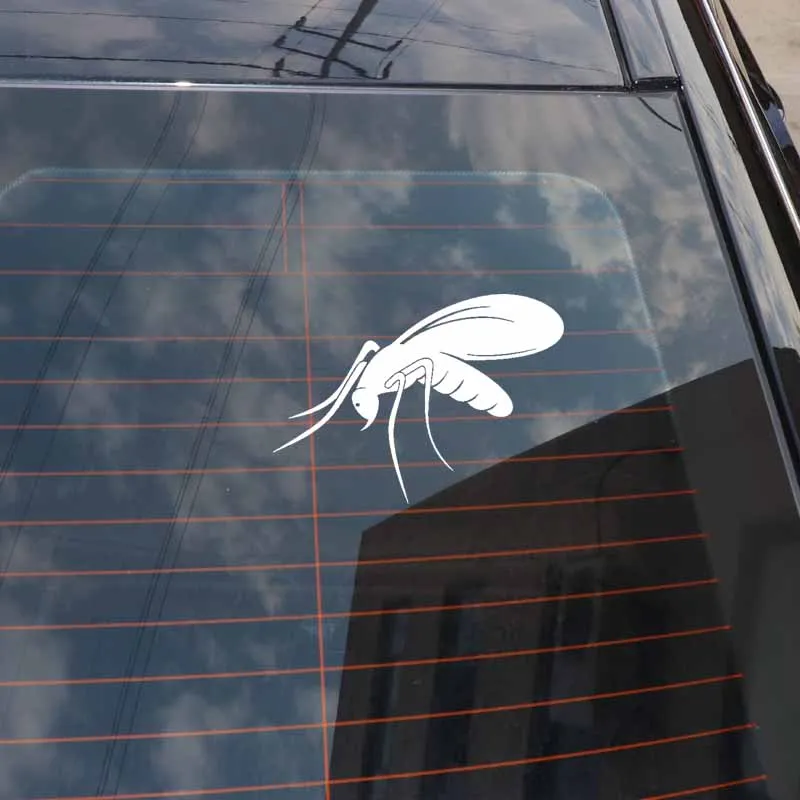 

YJZT 14.7CM*10.4CM Unusually Beautiful Insect Lovely Delicate Artistic Vinyl Decal Car Sticker Black/Silver C19-1460