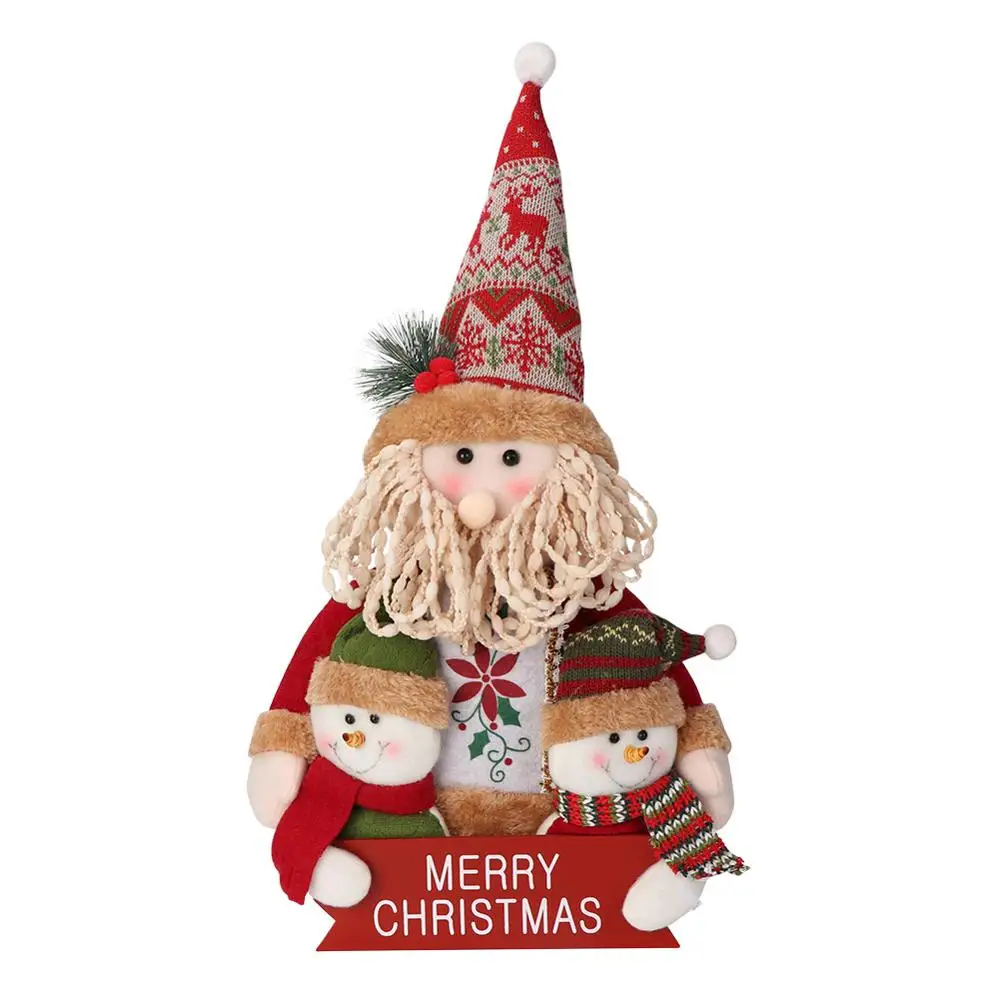 Santa Claus Теплая Большая Рождественская кукла Санта-Клаус, фигурка снеговика, очаровательные рождественские украшения для дома, подарки на год - Цвет: Santa Claus
