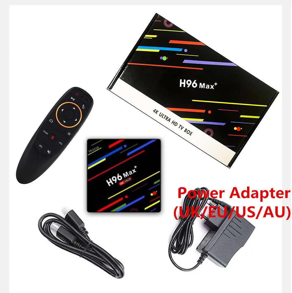 H96 MAX PLUS Android 9 0 Смарт ТВ-бокс 2 Гб ОЗУ 16 ПЗУ четырехъядерный RK3328 4G/5 0G WiFi BT LAN 4K H.265 с