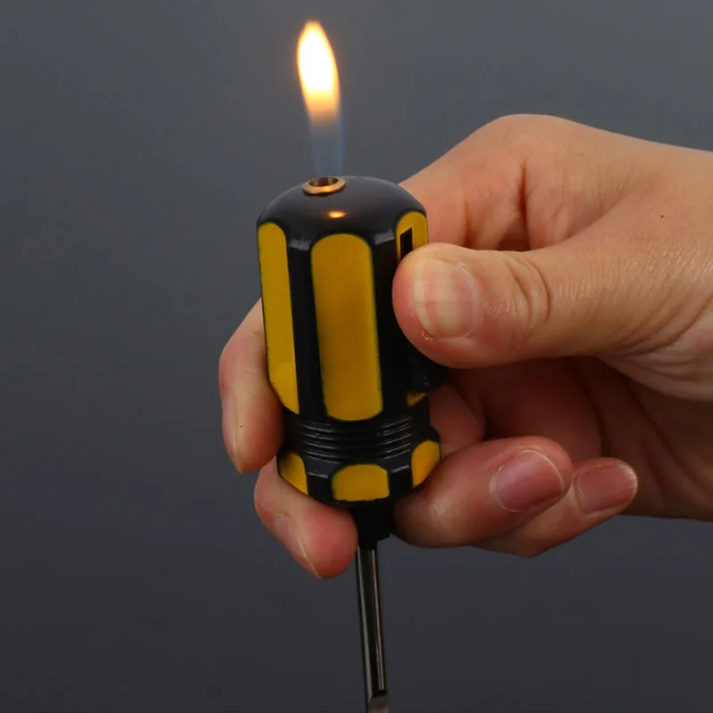 Заправляемая Бутановая газовая зажигалка ветрозащитная Зажигалка для сигар в