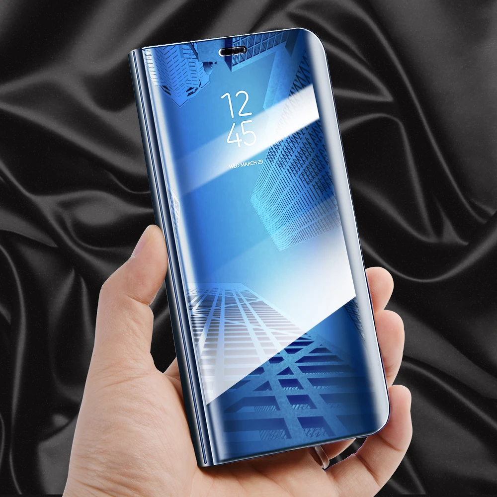 Прозрачный зеркальный флип чехол для iphone X 8 роскошный из искусственной кожи plus 7 6