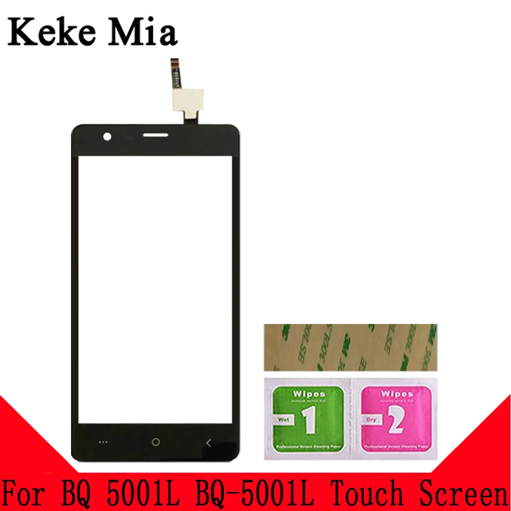 Keke Миа 5," мобильный телефон сенсорный экран для BQ 5001L BQ-5001L BQ5001L стекло Передняя панель дигитайзер объектив сенсор и инструменты