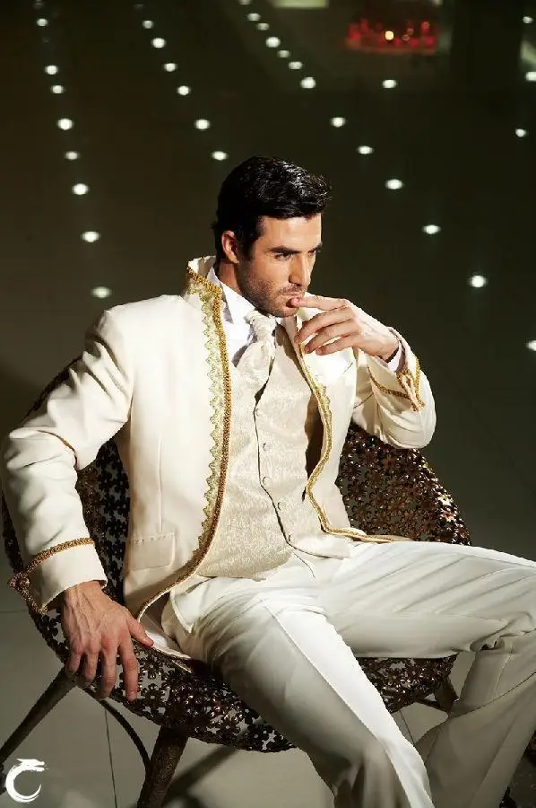 2015 New Arrival Morning Fashion Groom Tuxedos Bridegroom Groomsmen Suits Slim Fit Best Man Suit Wedding Groomsman/Men YRW | Мужская