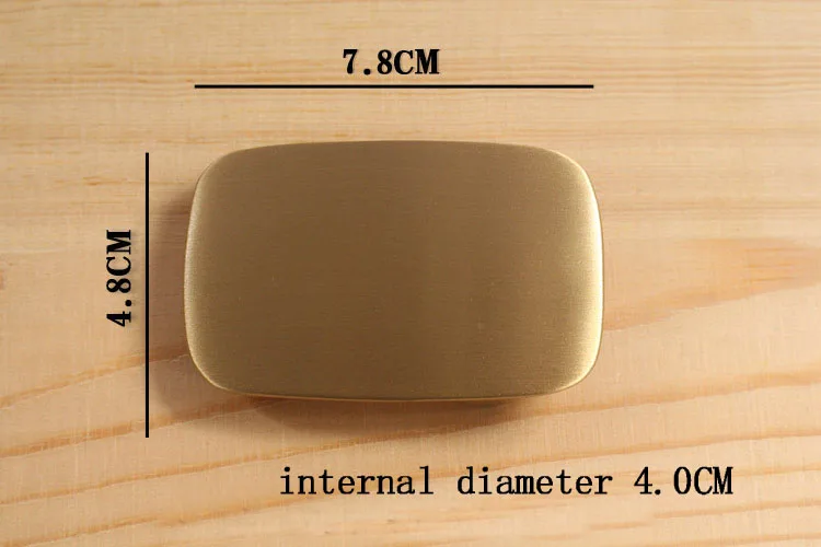 Пряжка для ремня сделай сам из твердой латуни 7 8*4 8 см желтая металлическая