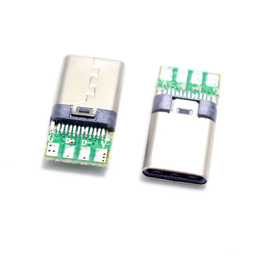 2 шт. &quotсделай сам&quot OTG Φ штекер для сварки разъем USB 3 1 типа C с PCB платой штекерами