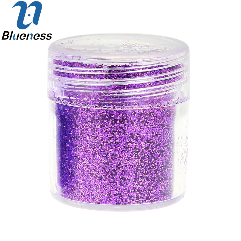 3 бутылки/комплект Фиолетовый Блёстки пыли акрил Косметическая пудра Простыни