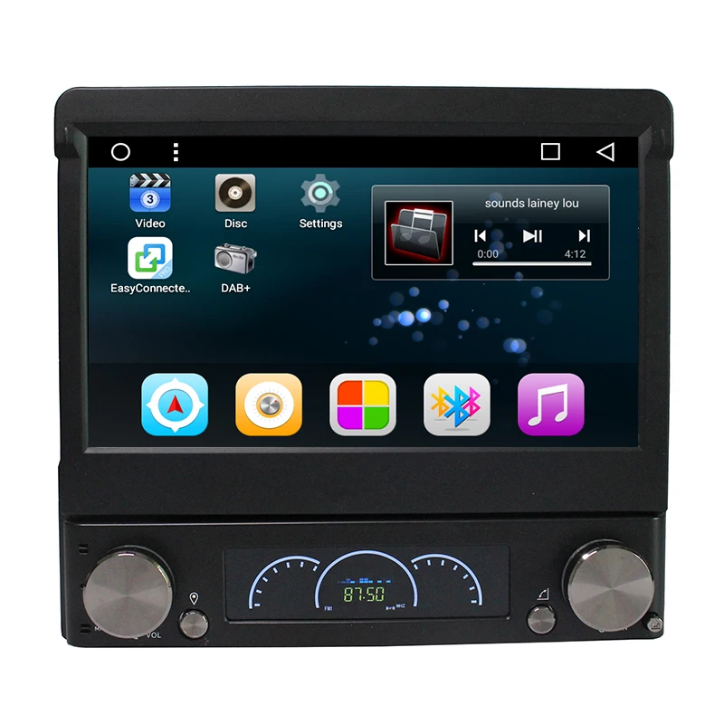 HIFIF 7 &quotУниверсальный 1 Din 800*480 Android 6 0 Автомобильный Аудио dvd-плеер + радио GPS