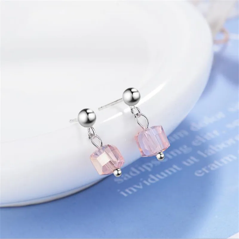 Одежда высшего качества Цвет с украшением в виде кристаллов женские серьги