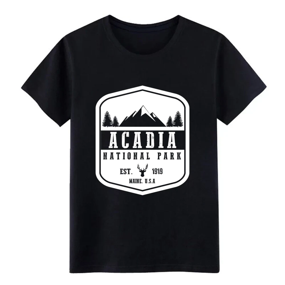 Acadia National Park футболка на заказ с круглым вырезом фото Удобная весенне осенняя