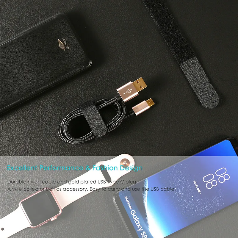 Кабель USB Type C для Samsung S8 Xiaomi Mi5 Huawei P10 P9 Nexus LG зарядный кабель Быстрая зарядка 2 м 3