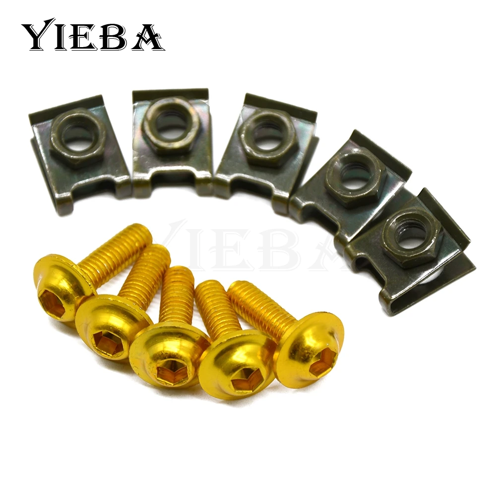 Винт обтекателя 6 мм для мотоцикла HAMAHA FZS1000 FZS 1000 2001 2005 2002 2003 2004 yamaha r3 fz6 mt 07 09 mt09 mt07 t