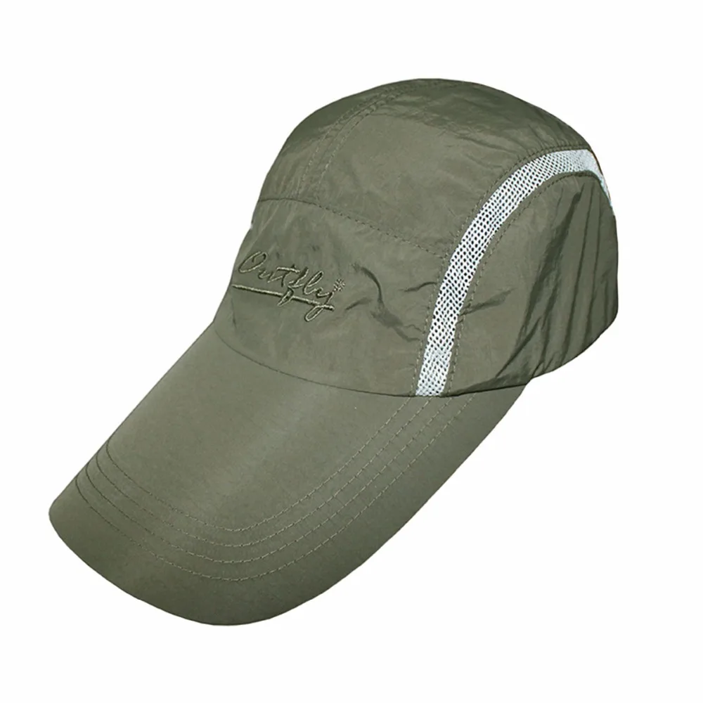 Surblue Men's Women Baseball cap Sports Folding Outdoor Quick-drying Waterproof Fishing Hat Male Golf Adjustable black Sun hat |