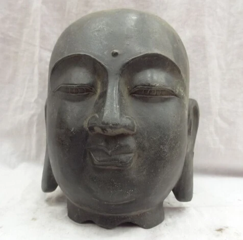 JP S0114 9 &quotКитайский Бронзовый Храм Тан Сенг Монах SanZang Kshitigarbha Голова Статуи Будды |