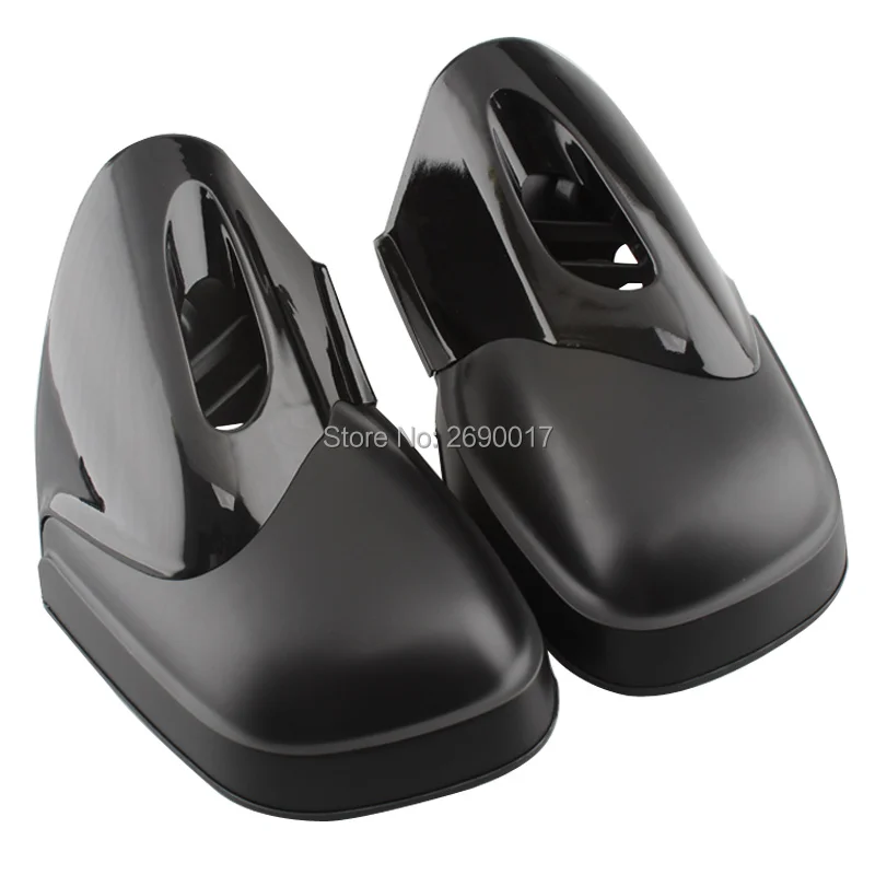 Пара матовый черный мотоцикл светодиодный сигнал поворота зеркала заднего вида