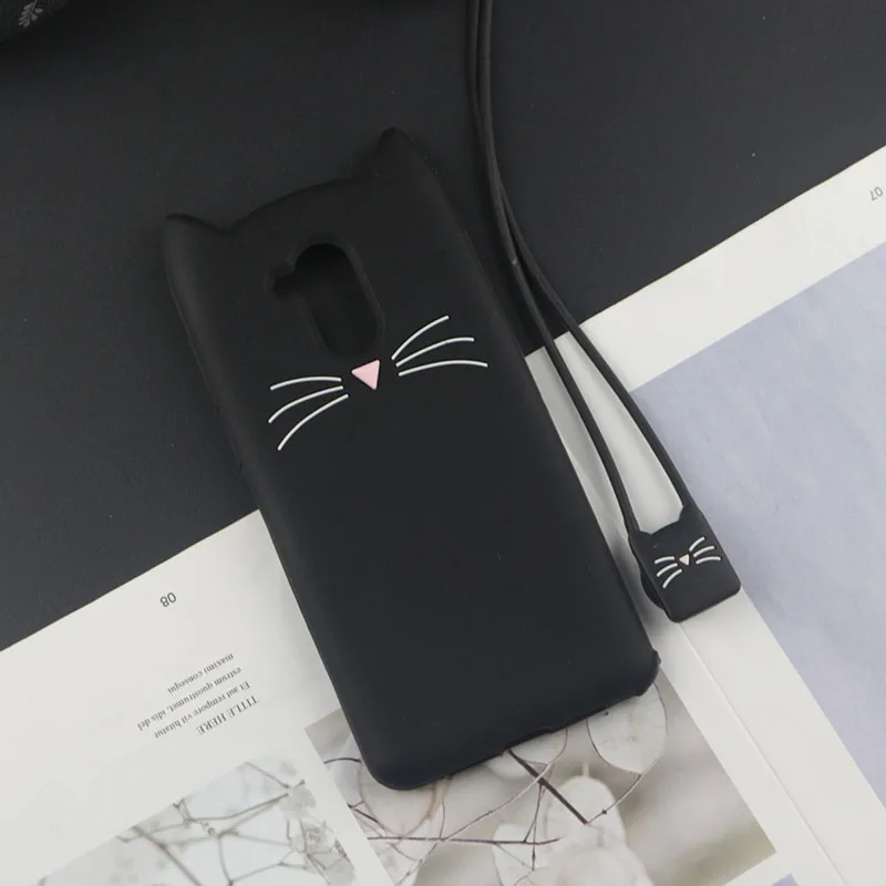 Милый силиконовый чехол с 3D рисунком для huawei Honor 6A, чехол s, Япония, блестящая борода, кошка, кошечка с милыми ушками, чехол для телефона Honor 6A Pro