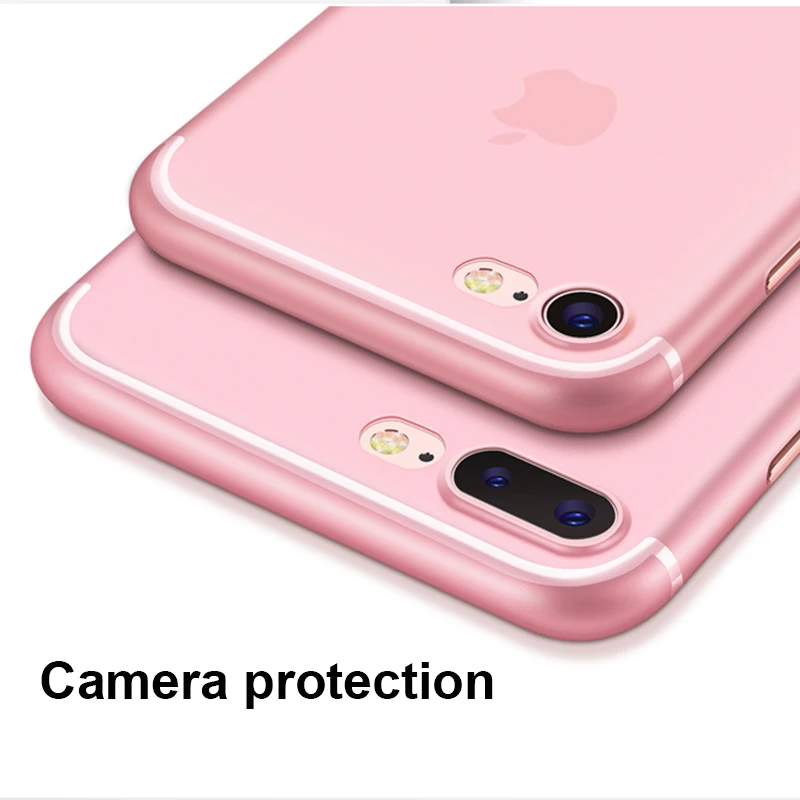 Супер тонкий чехол для Apple iPhone 6, 6s, 7 Plus, 5, 5S, SE, 8, 8 Plus, X 10, полупрозрачный, полипропилен, задняя крышка, матовая кожа, силиконовый Жесткий Чехол