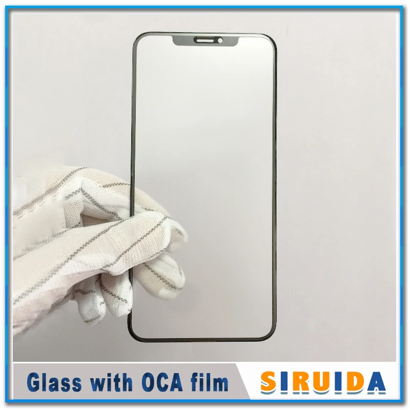 1 шт. 2в1 ЖК передняя стеклянная внешняя с OCA пленка для iPhone Ten X/XR/XS/XS-MAX сенсорный экран сломанная линза Замена Ремонт