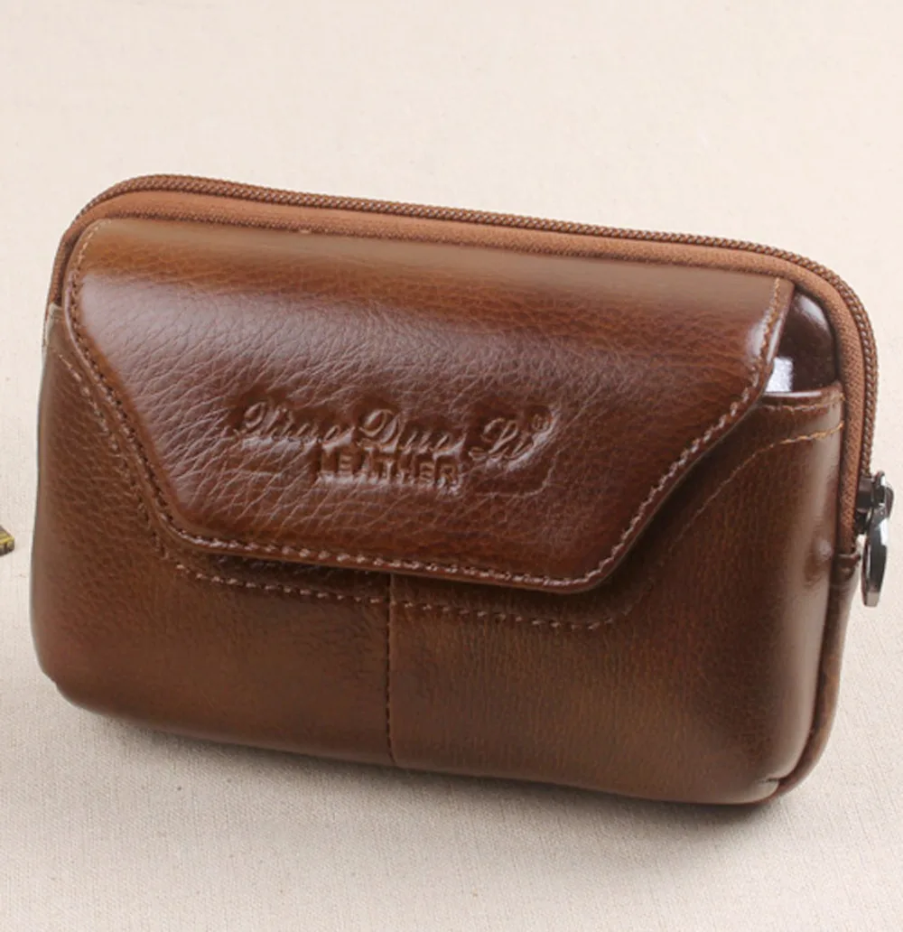 Винтажная поясная сумка для мужчин забавная сумочка из натуральной воловьей