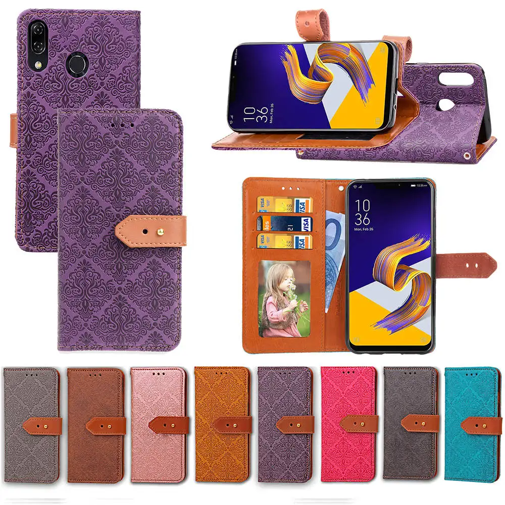 Роскошные Новые мужские и женские кожаные флип чехол для ASUS ZenFone 5Z (ZS620KL) подставка