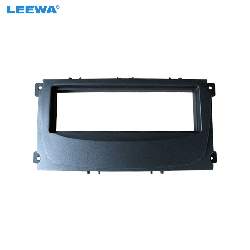 

LEEWA Car Radio Audio 1DIN Fascia Frame Kit for Ford Mondeo C-Max Kuga Focus DVD Player Dash Panel Installation Trim Kit #CA4929