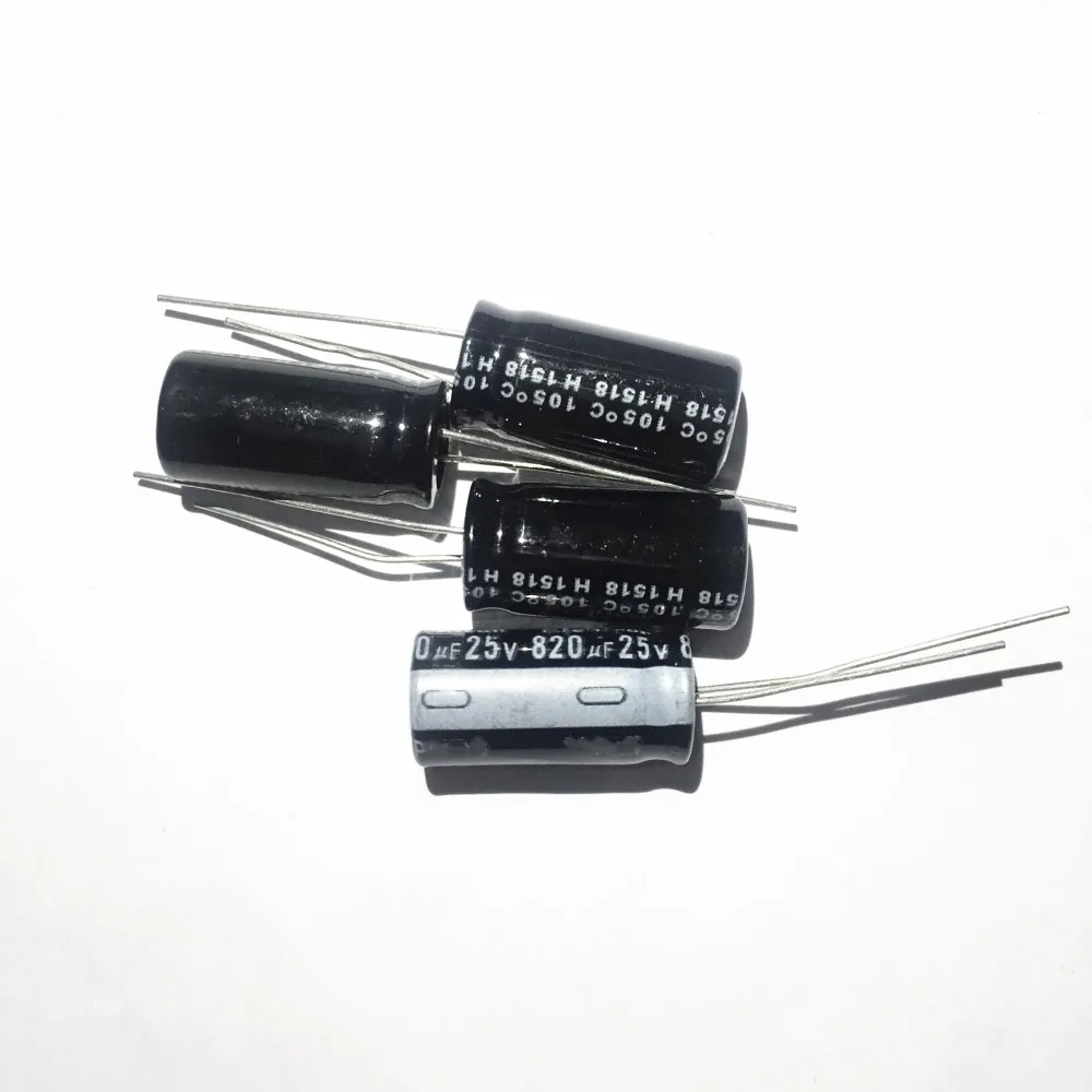 25В 820 мкФ 10х20 мм электролитический конденсатор|electrolytic capacitors|25v 820uf820uf 25v |