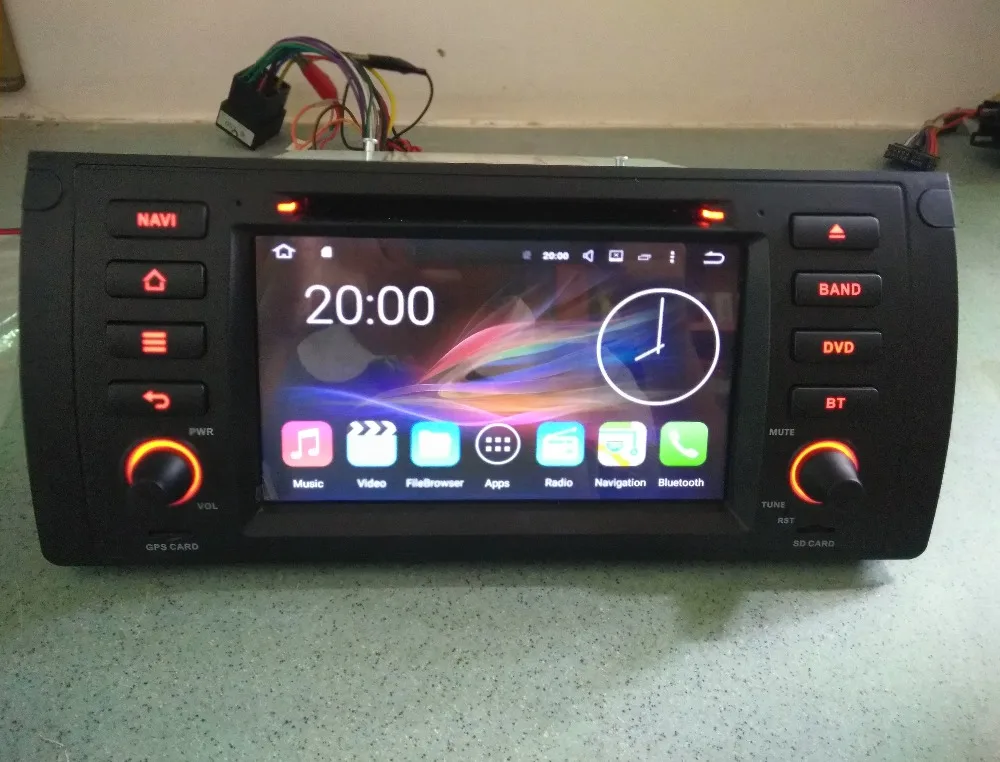 Автомобильный DVD плеер android 8 0 7 1 6 ядер 32 гб радио экран GPS для BMW M5 X5 E53 5 серии E39 E38