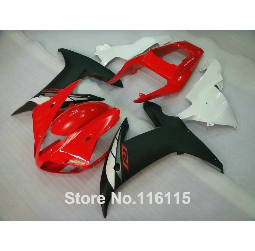 MOTOMARTS ABS полный набор обтекателей пригодный для YAMAHA 2002 2003 матовые черные красные